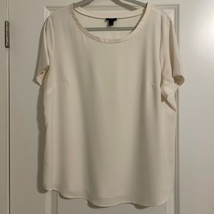 White Ann Taylor Dress Blouse